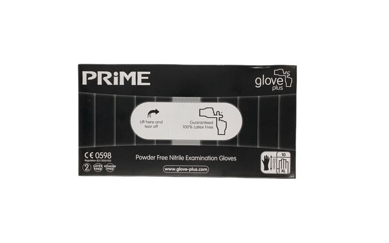 black prime nitrile gloves - box of 50